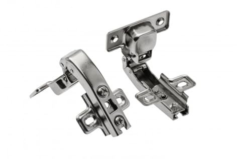 BRESKO 2-10 Stk Topfband Weitwinkel-Scharnier Möbelscharnier 35 mm Topfscharnier Scharniere Möbelband Topfbänder Schrankscharnier Möbel Schrank Klappenband (Weitwinkel 90°, 4 Stück)