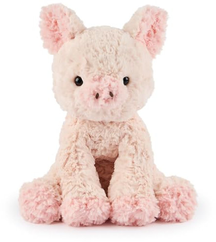 GUND Cozys Collection Schwein Plüsch, Schwein Stofftier ab 1 Jahren, Rosa, 25,4 cm