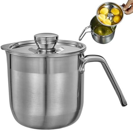 äggseparator, äggseparator i rostfritt stål, äggavskiljare med lock och handtag, äggula-protein-delare, kapacitet, äggula-separator för, maräng, grädde