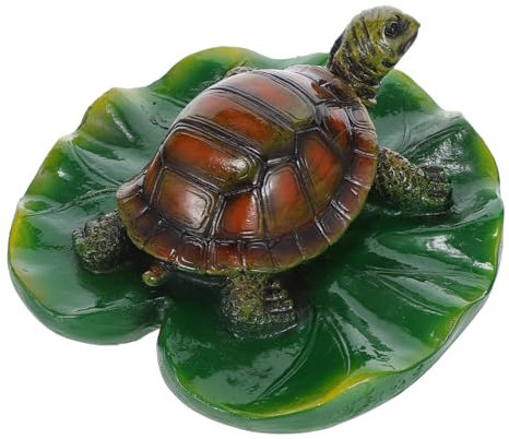 SEWOART Schwimmende Teichdekoration Schildkröte Lotusblatt Ornament Wasser Pool Dekoration Garten Teich Springbrunnen Ornament