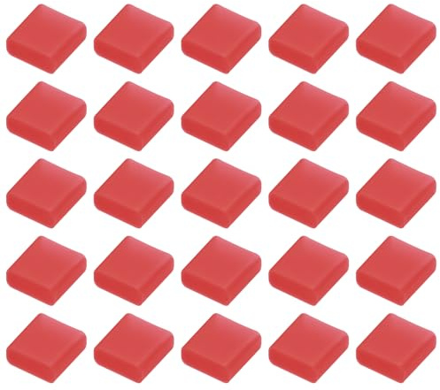 sourcing map 60pcs USB 2.0 Port Cap Cover Anti Dust Silicone Protector for USB Male USB Data Cable, Red