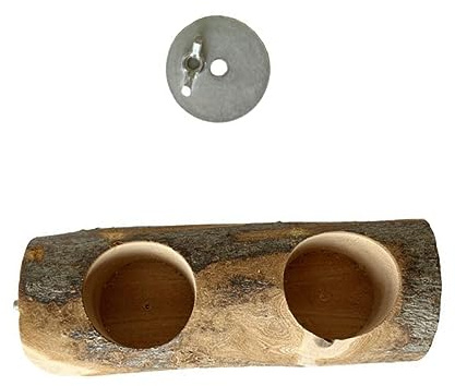 TINEASUR Mangeoire pour Oiseaux De Pommier Récipient De Nourriture pour Perroquets Alimentateur Fixe pour Oiseaux avec Support Robuste pour Perruches Et Canaris