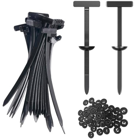 Boucles D'attache de Câble en Nylon Autobloquantes, Serre Cable Universal pour Réparation Mécanique, Entretien Maison et Véhicule (100 Pièces)
