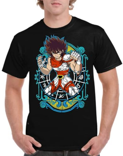 the Fan Tee Camiseta de Adulto de Hombre Dibujos Animados Zodiaco Caballeros de Atenea 111 XXL