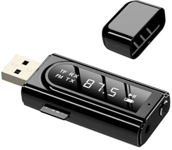 LOLIPPYY Ricevitore Wireless Trasmissione Lettore Aux Da Modulatore Fm Per Auto Supporto Scheda Di Memoria Distanza Metri Qualità Stereo