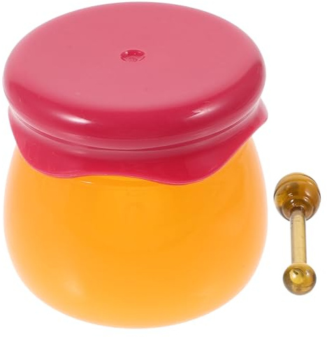 HEALLILY Pot à baume à lèvres avec cuillère - Petit récipient à crème rechargeable - Pot d'échantillons cosmétiques pour voyage en extérieur - Fermeture hermétique - Ouverture facile - Rouge