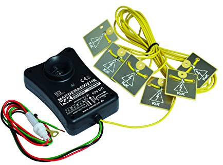 K&K M3500N - Das EINSTIEGS Marderabwehrgerät: Marderabwehr Ultraschall + Hochspannung 6 Hochspannungsplättchen