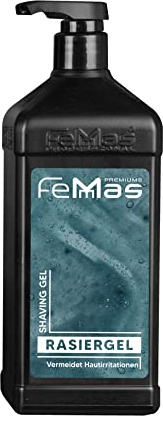 FemMas Rasiergel 1000ml mit Pumpe | FÜR EINE ANGENEHME UND PFLEGENDE RASUR | ENDLICH KEIN RASURBRAND MEHR! PFLEGENDES RASIERGEL MIT ANGENEHMEN DUFT