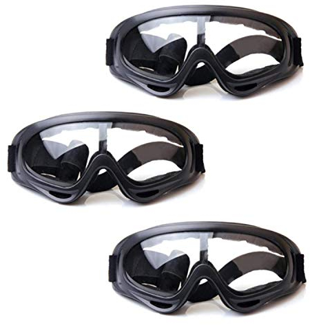 HONGCI 3er Schutzbrille für Kinder－Outdoor Schutzbrille für Kinder Schutzbrille Brillen für Nerf N-Strike Elite Gun Spielzeugpistole Augenschutz&Laborarbeit Schutzbrille