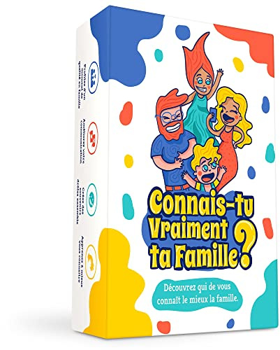Oh Happy Games - Connais-tu Vraiment ta Famille? Le Jeu Familial délirant Plein de devinettes, quizz et défis pour découvrir Qui connait Le Mieux la Famille!