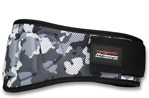 Raigeki Fitness Gewichthebergürtel (+ Trainingspläne) Fitnessgürtel für Bodybuilding, Krafttraining, Gewichtheben und Crossfit Training - Weightlifting Belt für Damen und Herren