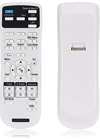 Epson Projektor-Fernbedienung, Universal-Projektor-Fernbedienung, Fernbedienungen, Projektor-Fernbedienungs-Controller-Ersatz für EX3220 EX5220