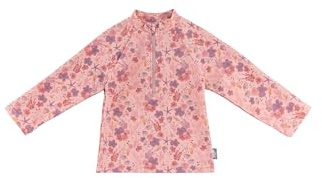 Sterntaler Badeshirt Corale – Langarm Schwimmshirt für Mädchen mit Korallen-Print – UV-Schutz 50+ Shirt mit Reißverschluss, Stehkragen & Kinnschutz - Kinder Bademode – Farbe zartrosa, Größe 104