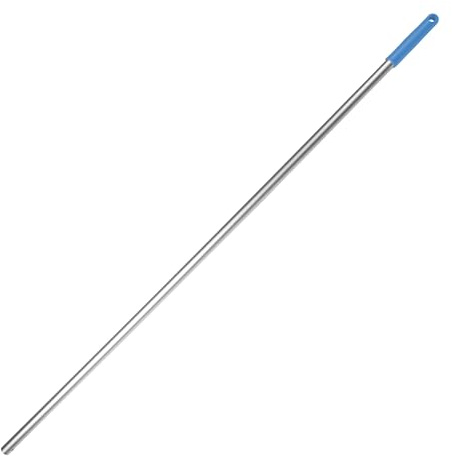 G.I.V. 1x Moppstange Aluminiumstiel + Rändelhandgriff in Blau - Wischmoppstange Wischer für die Bodenreinigung - Wischmopp mit Stiel - Ersatzstiel - Moppzubehör - Bodenwischer