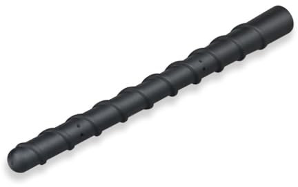 Antenna Auto Corta 18cm, Antenna Universale Ricambio Auto Radio FM AM Esterna per Tetto con 3 Viti M4 M5 M6, Compatibile con Veicoli con Base Filettata, Design Sportivo in Gomma e Metallo, Nero