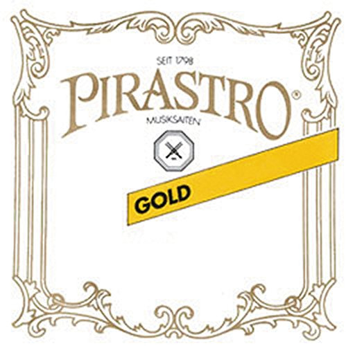 Pirastro Gold 90 Cellosaiten Set, Medium, Premium Handgefertigte Darmsaiten mit einem Saitenkugelende, Ersatzzubehör für professionelle und Studenten Cellospieler