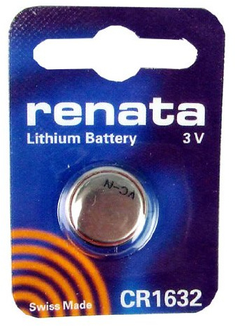 Renata Lithium-Batterie 3Volt CR1632, Swiss Made