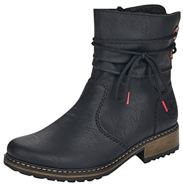 Rieker Herbst/Winter, Botines Femme, Noir (Schwarz/Mogano / 01 01), 42 EU