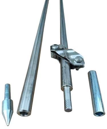 Tiefenerder Erder Erdung Staberder Ø18mm V4A Set 3m Zusammensetzung