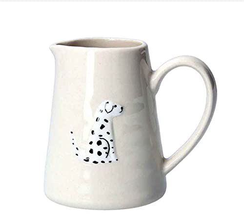 Gisela Graham Mini Ceramic Cream Jug with Dog Design 8cm
