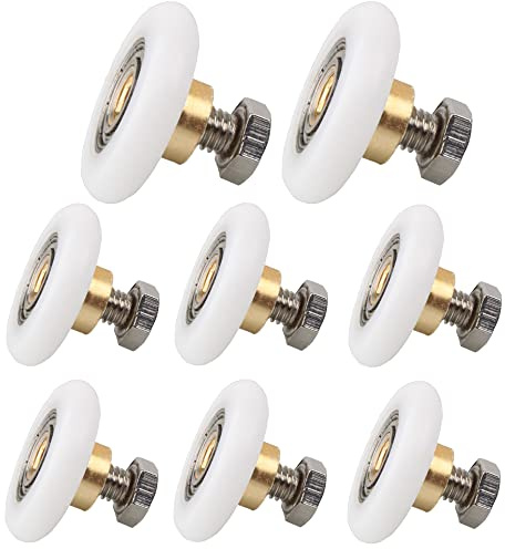 Tucireat Mampara Ducha 20mm 8 Piezas Ruedas para Puertas Correderas