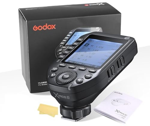 Godox Xproii-S Flash Trigger Kamera Wireless Blitzauslöser 2,4 GHz 1/8000s HSS TTL Umwandlung für Sony,Manuelle TCM Funktion großer LCD-Bildschirm der Godox Flash APP können ferngesteuert Werden.