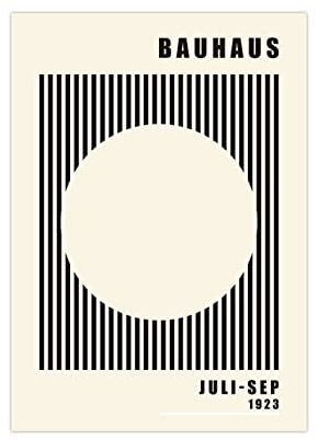 Generisch Poster Bauhaus | auradierter Kreis A2 (59,4x42 cm) ungerahmt