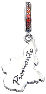 Charme région Piémont Italie Turin en argent 925 - Les Folies (Modèle Pandora), Argent sterling, Zircone cubique