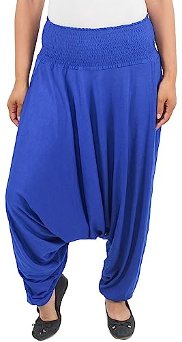 Sotala Damen Pumphose Strandhose Haremshose Hose Aladin Baggy Pluderhose Freizeithose Ballonhose Sommer