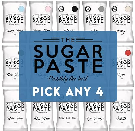The Sugar Paste Fondant Icing 250g - Pick Any 4 Colours