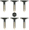 6 bandes de volet roulant de 15,5 cm | Supports pour sangles de volet roulant en aluminium et PVC | Acier inoxydable et nylon gris | Bande de sécurité pour union des lamelles de volet roulant et de