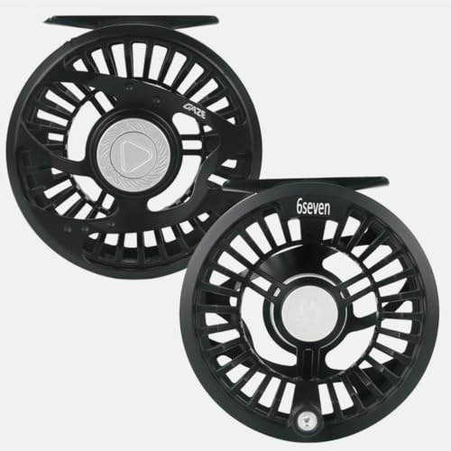 MAXIMUMCATCH Gaze Forelle superleicht Fliegenfischen Rolle, 4/5 6/7wt, großer Spulenkern, mit Vollem abgedichtete Brems-System