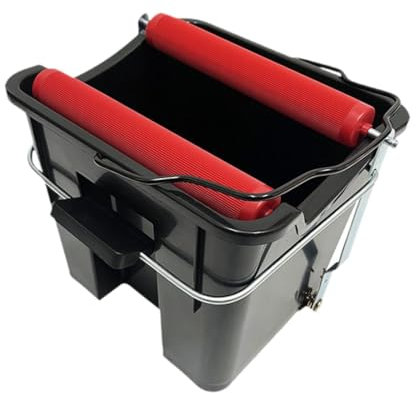 Folpus Cubo para fregona de 14 l, Cubo para Limpieza del hogar, Cubo para fregona Resistente de Color Negro, Uso Profesional en embarcaciones, Accesorios
