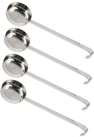BCOATH 4pcs Measuring Spoons Ladles for Serving Sauce Sauce Spoon Stainless Steel Wine Dipper Serving Ladles Long Handle