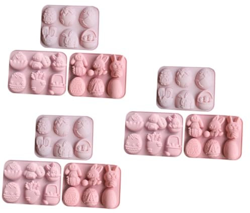 PRETYZOOM 3 Juegos Molde De Pastel De Pascua Arriba Molde Para Pastel Cúpula Lata De Pan Sartenes Molde De Torta Cacerola Moldes De Duro Cubo Fiesta Gel De Sílice Rosa 3 Piezas * 3