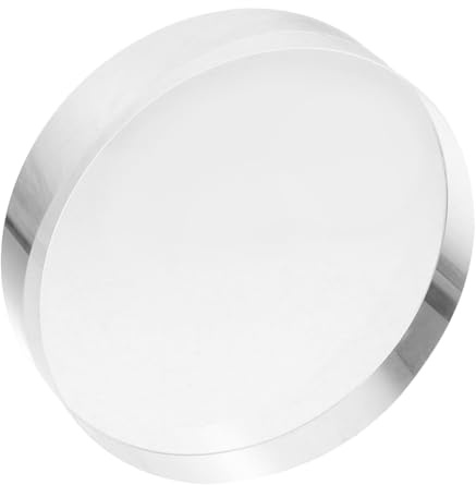 Runder Kristall Briefbeschwerer aus Klarglas, Dekorativer Block | Glatte Oberfläche, Kalligrafie und Professionelle Räume, Stabile Platzierung, Elegantes Design, Rund
