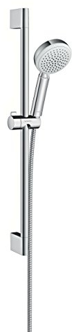 hansgrohe 26651400 Crometta 100 Vario Duschset 0,65 m, Weiß/Chrom