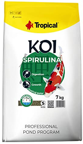 Tropisk koi Spirulina pellet storlek S, 1-pack (1 x 7 kg)