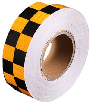 Cinta adhesiva reflectante 3M X 50 mm cinta de advertencia reflectante, cinta fluorescente de alta visibilidad, rollo de seguridad de transporte, cinta luminosa azul, blanco, negro y amarillo