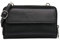 SH Leder Damen Handytasche Umhängetasche Geldbörse Multifunktion Beutel aus Echtleder Verstellbar Schultergurt Handy bis 6,8 Zoll 11,50x19cm Vera G368 (Schwarz)