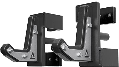 ATLETICA R8 J-Hooks | Type 4 | Paar | Mit Hartplastik ummantelt | Tiefe Mulde | Bis 550 kg belastbar | Einfache Höhenverstellbarkeit | Cross-kompatibel
