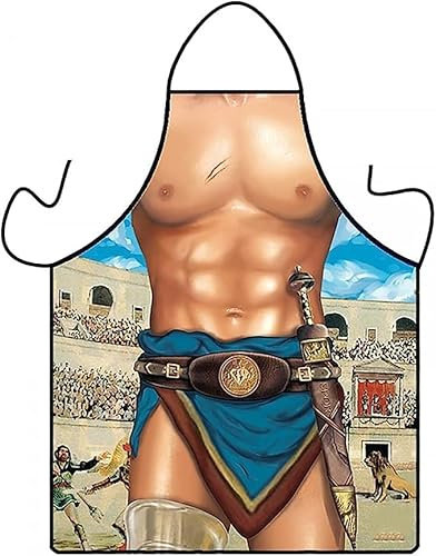 SIXIUDIA Grembiule Sexy Divertente Novità Cottura Cucina Barbecue Partito Cosplay Grembiule Grigliare Grembiule da Cucina ，Ristorante, Artigianato, Giardino, Barbecue, Caffè