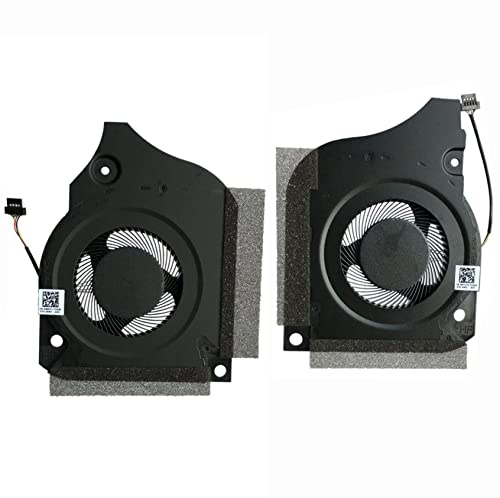 Fleshy Leaf CPU+GPU Cooling Fan Replacement for Dell G5-5590 G7-7590 12V 1A | G7-7790 G5 5590 G7 7590 7790 P82F Series 006KT2+0C04TH DFSCK221151811 FM0B DFSCK221051821 FM0C