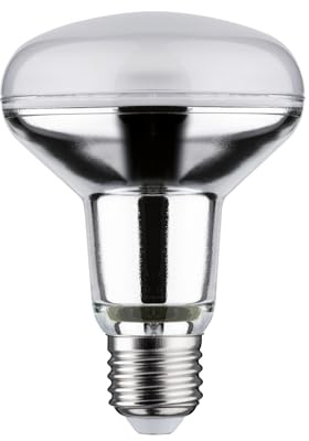 Paulmann 29055 Standard 230V LED Reflektor R80 230V 10W 730lm 80mm Silber Glas 2700K - Warmweiß E27