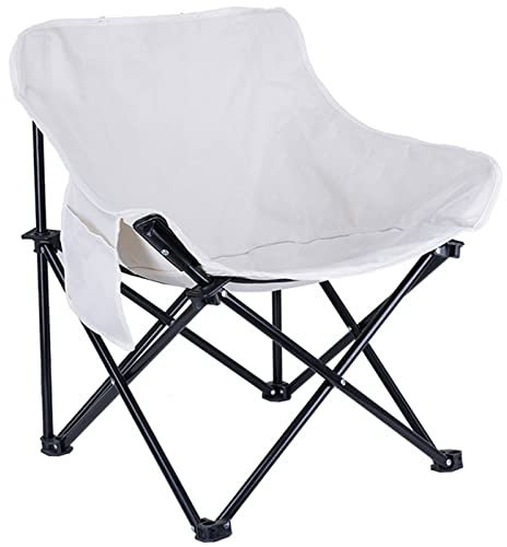 HUHJYUGE Campingstuhl Klein Klappbar, Klappstuhl Für Outdoor, Angelstuhl Klappbar, Mit Seitentasche Und Tragetasche, Klappstuhl Faltstuhl für Strand, Garten, Grillen (A)