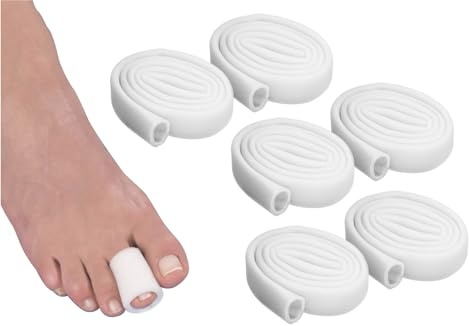 Maximex Schlauch-Fix, 6er Set je 100x2,5cm, Schutz bei kleinen Wunden an Zehen & Fingern, weich, anschmiegsam & flexibel, volle Beweglichkeit trotz Bandage, zuschneidbar, sanfte Polsterung