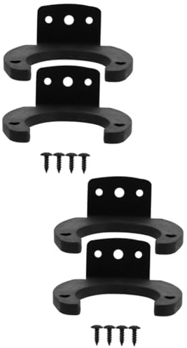 HEMOTON 4pcs Metal and Silicone Microphone Hanger Microphone Wall Mount Holder for Mic Boom Compatible Xlr Boom Arm for Gaming Setup