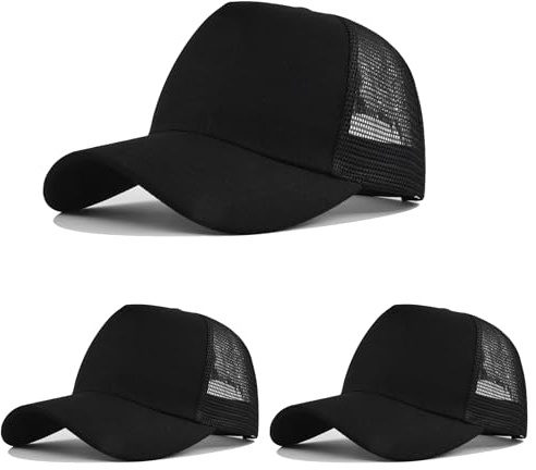 HAPEE Baseball-Kappen für Herren, 2/3er-Pack, Trucker, Klassische Snapback-Kappe