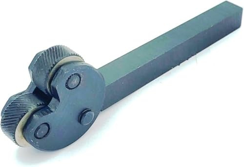 Buyohlic Herramientas de moleteado de cabeza pivotante, patrón de vástago de 1/2 pulgada cuadrada (paso 2.0 mm)