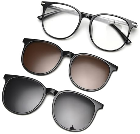 moomoobird Magnetischer Clip Auf Sonnenbrille Polarisierte Quadratische Sonnenbrille Männer Frauen Mode Eyewear TR90 Rahmen